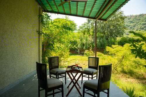 Backyard outdoor seating