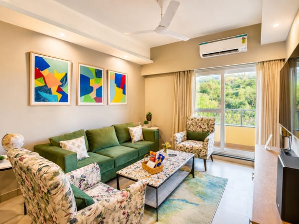 Veera Marina | 3-BHK Penthouse With Terrace, Common Pools & Lift, Near Candolim Beach – 3 bedroom villa in North Goa, Goa