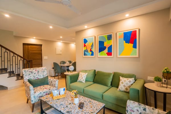 Veera Marina | 3-BHK Penthouse With Terrace, Common Pools & Lift, Near Candolim Beach – 3 bedroom villa in North Goa, Goa