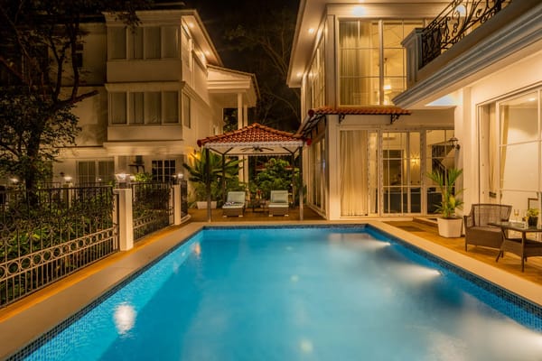 Suntuarios Casa Iris | 4-BHK | Pvt Pool | Jacuzzi | Gazebo – 4 bedroom villa in North Goa, Goa
