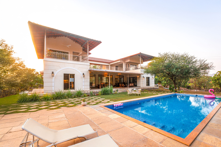 Casa Mocha | 5-BHK Pet-friendly Retreat With Pvt Pool, Verandah & Ent Lounge - Image 2