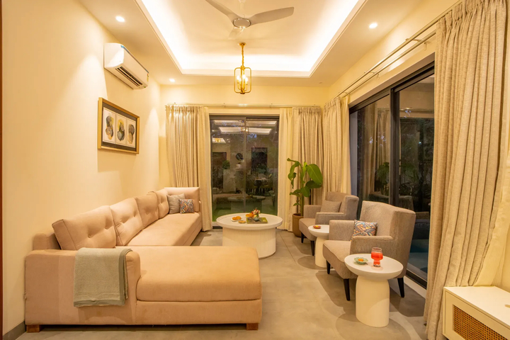 Laguna Echo | Serene Pet-friendly 3-BHK Retreat With Private Pool & Garden Near Anjuna Beach