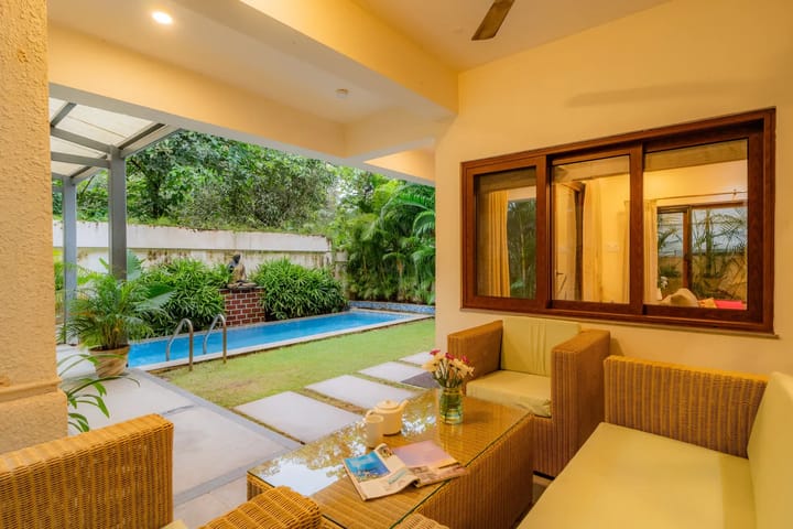 Villa Anasa | 4-BHK | Pvt Pool | Garden | Outdoor Sitting Area - Image 3