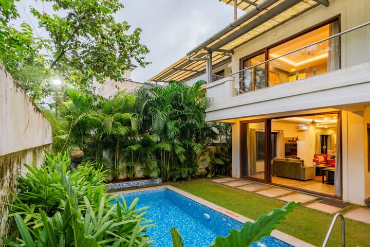 Villa Anasa | 4-BHK | Pvt Pool | Garden | Outdoor Sitting Area - Image 2