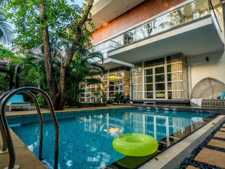 Dahlia | Tropical 4-BHK Villa With Private Pool, Gazebo, Garden | Near Baga & Calangute Beaches