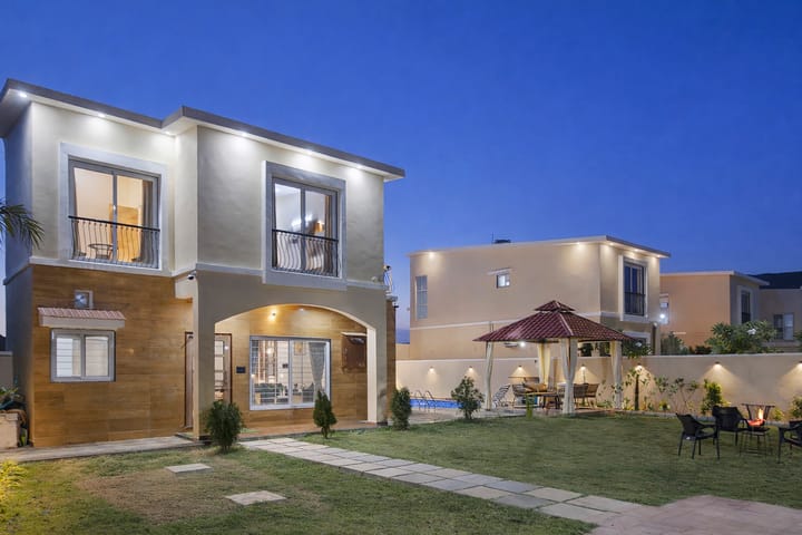 Casa Meraki | Country-Style 3-BHK Villa with Private pool, Gazebo and Landscaped Garden