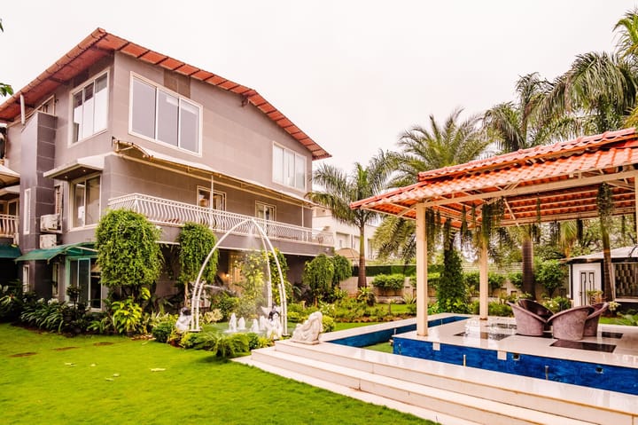 Ayur Kutir | 9-BHK Retreat With Private Pool, Glass Pool, Garden, Gazebo, Jacuzzi & Spa room - Image 2