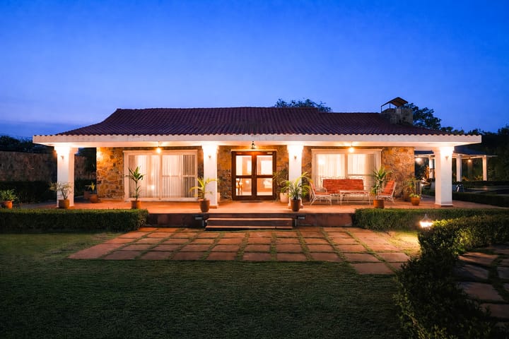 Aravalli Reserve The Isley | Pet-friendly 3-BHK Villa with Private Pool, Patio and Gazebo
