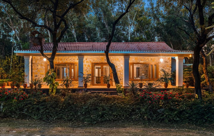 Aravalli Reserve The Lotus | Pet-friendly 3-BHK Villa with Private Pool, Lotus Pond, Gazebo & Jacuzzi