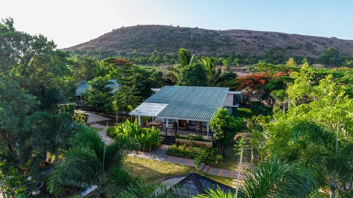 Energise Soul Ajna Villa | Pet-friendly 3-BHK With Patio, Garden & Outdoor pool | Near Trimbakeshwar Jyotirling Temple