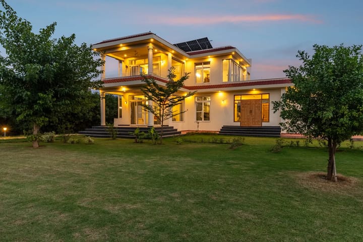 Raga | 2-BHK | Pvt Pool | Garden | Gazebo | Entertainment Lounge | Kids Play Area