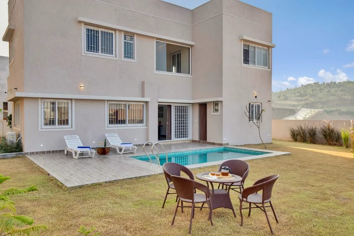 Shourya Bliss | 3-BHK | Pvt Pool & Garden | Scenic Views