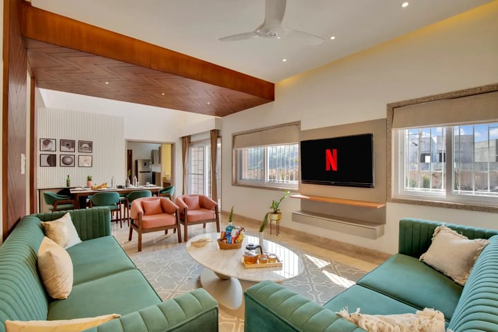 Shourya Bliss | 3-BHK | Pvt Pool & Garden | Scenic Views - Image 3