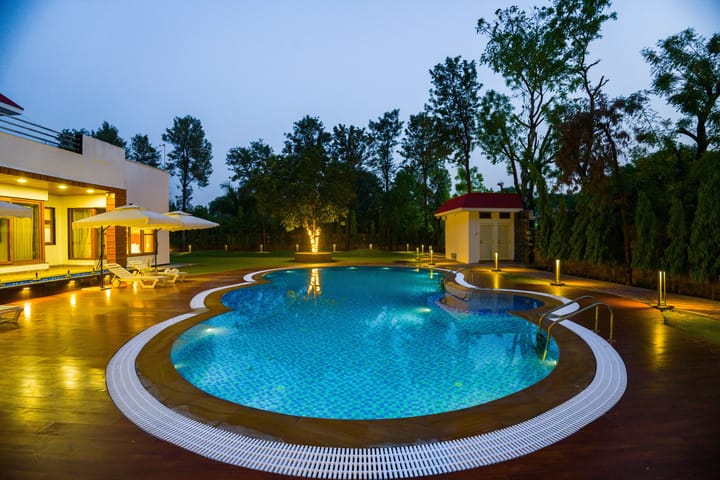 Sanisa Farm |  3-BHK Farmhouse With Private Pool, Game Zone & Lush Garden - Image 3