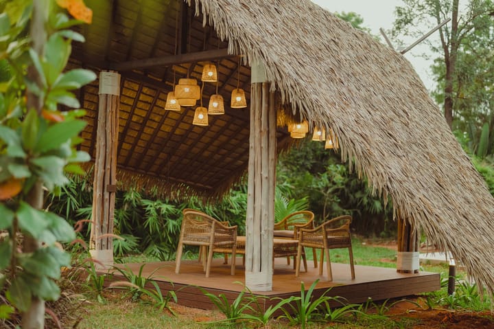 Ananta Bliss Bale | Fibre Tent on 1-Acre with Shared Pool, Sunken Firepit, Gazebo & a Lush Garden - Image 4