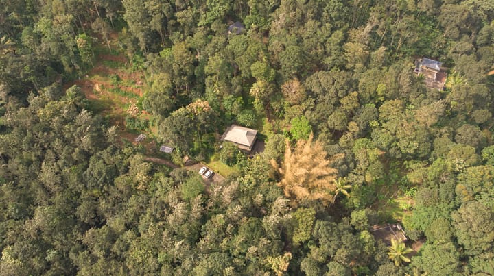 Panchavadi | Tree House On 10-acre Land With Natural Pool, Garden & Restro - Image 3