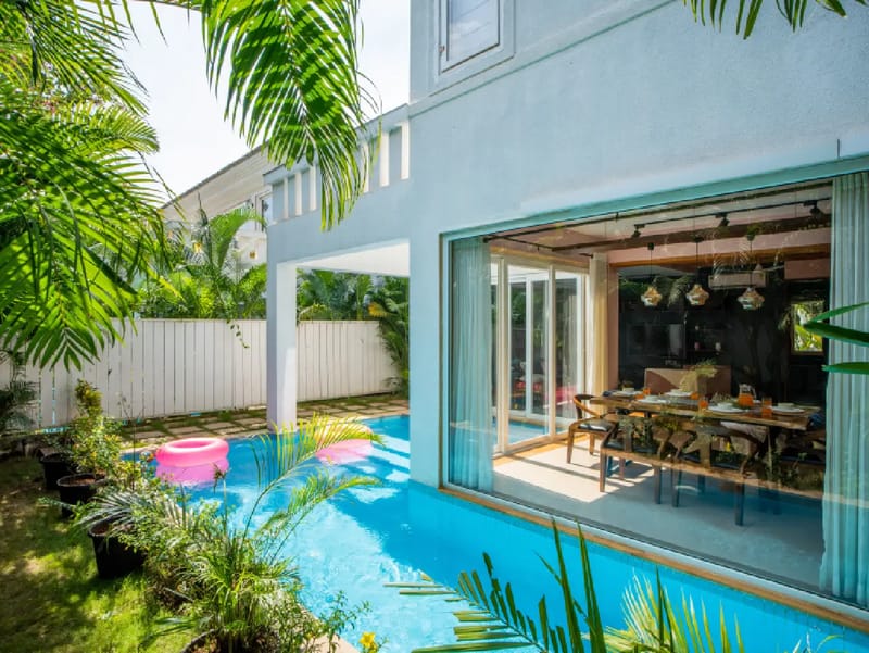 Villa Aarna | Tropical 3-BHK Villa Near Ozran Beach With Private Pool & Lounge Area – photo 4