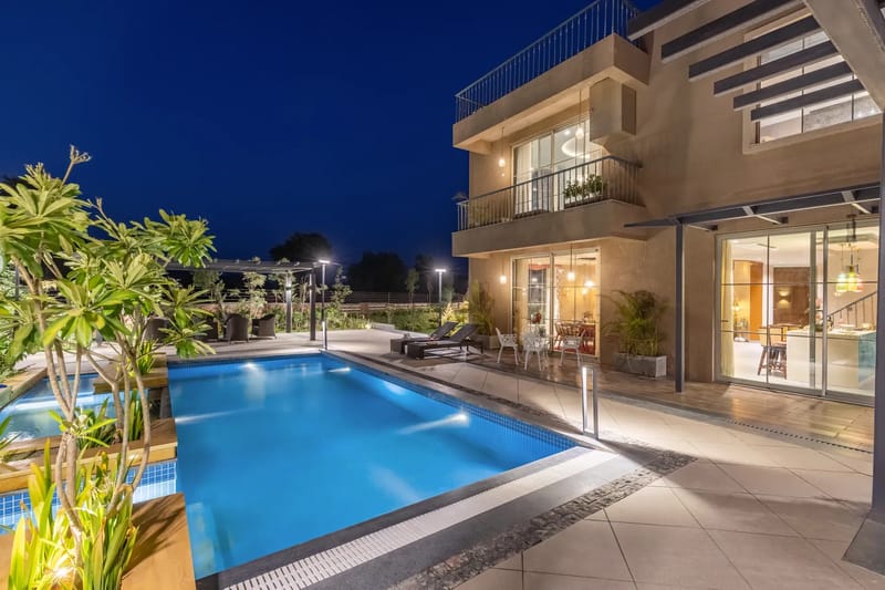 Snehzy | Charming Pet-friendly 3-BHK Villa With Private Pool, Garden, Gazebo Amidst Aravalli Hills – photo 24