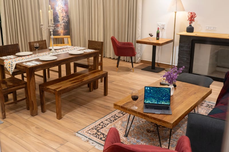 Maple House | Hillside 3-BHK Retreat with Private Pool, Jacuzzi, Open Pizzeria & Bonfire Area – photo 13
