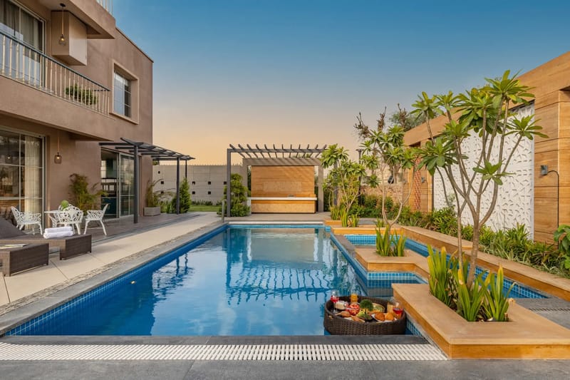 Snehzy | Charming Pet-friendly 3-BHK Villa With Private Pool, Garden, Gazebo Amidst Aravalli Hills – photo 13