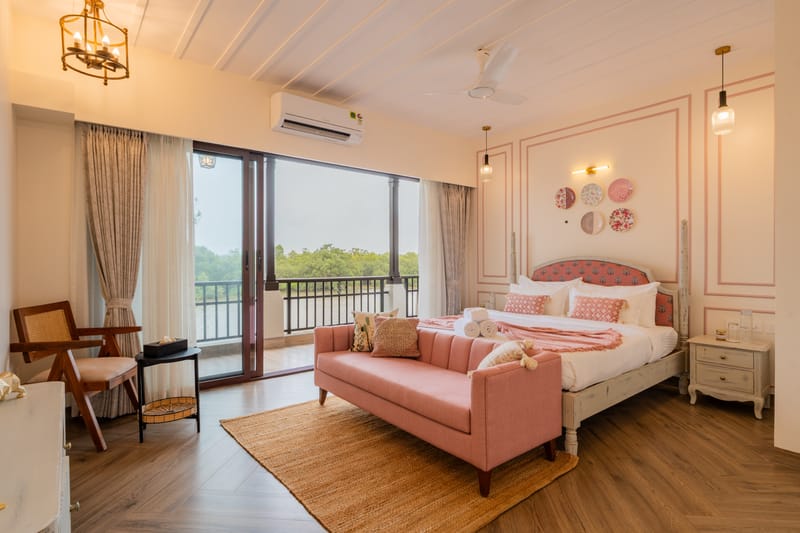 Villa Riviere | Private Riverfront Estate with 6-BHK & 3-BHK, 2 Infinity Pools, Lift, Lounge Area & Kids' Room | 3 Km from Candolim – photo 26