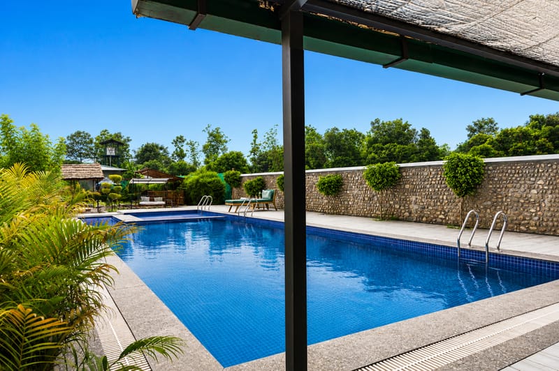 Puvalgarh Farms Thistle | Cottage-style Suite with Shared, Pool, Dining, Garden & Outdoor Sit-out | Near Sitabani Gate – photo 16