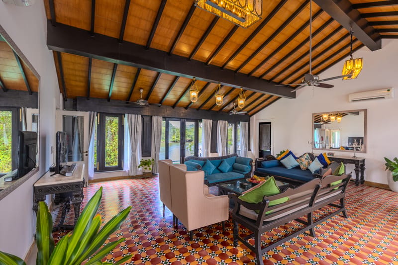 Villa Riviere | Private Riverfront Estate with 6-BHK & 3-BHK, 2 Infinity Pools, Lift, Lounge Area & Kids' Room | 3 Km from Candolim – photo 48