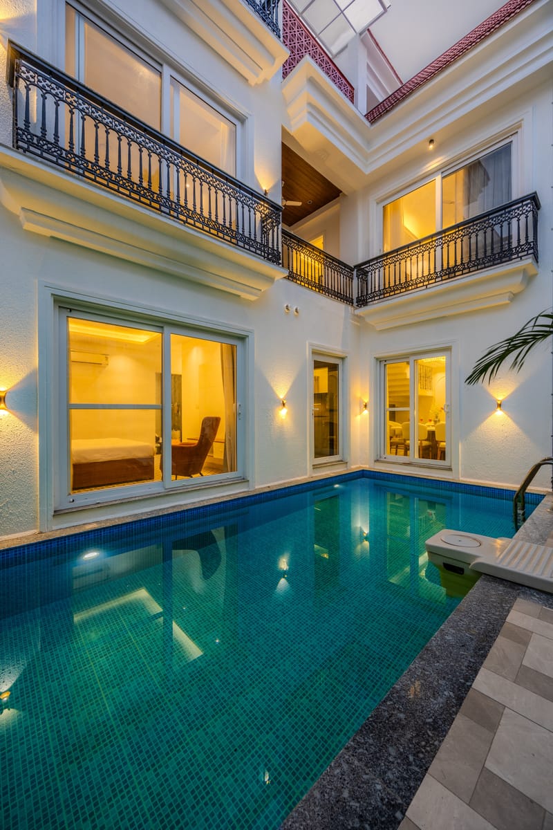 Mistwood Villa | Serene 4 BHK Retreat with Private Pool, Terrace Lounge, Elegant Living Spaces & Outdoor Seating – photo 26