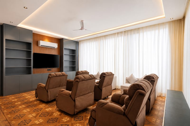 ASK Farms | Refined 4-BHK villa with Theatre Lounge, Pool & Fire BBQ Deck  – photo 36