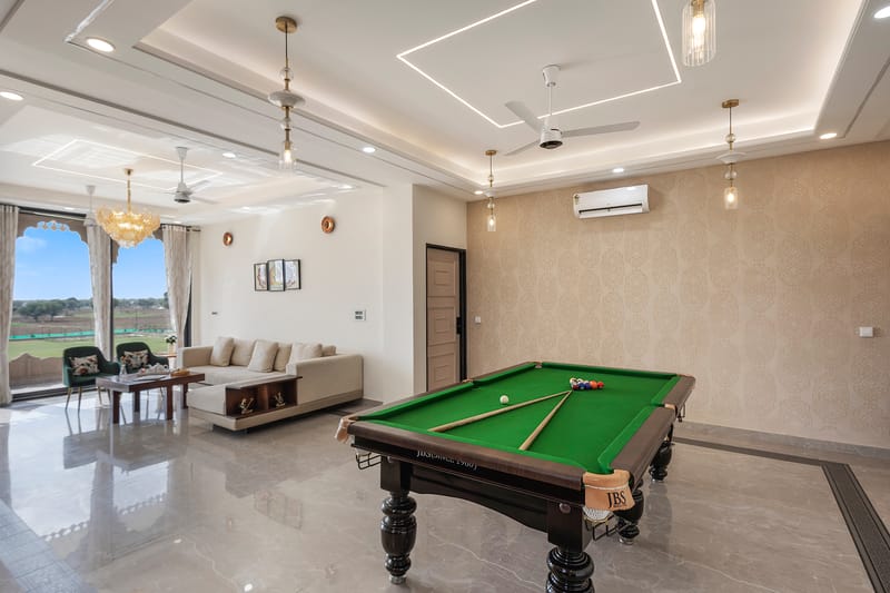 Nirvana Farms |  Heritage-Style 5-BHK Farmhouse with Private Pool, Lounge Area and Garden – photo 8