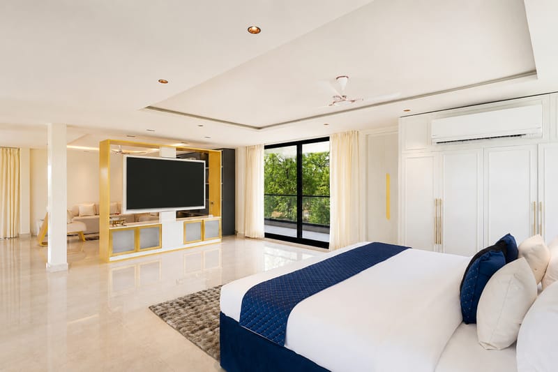 ASK Farms | Refined 4-BHK villa with Theatre Lounge, Pool & Fire BBQ Deck  – photo 25