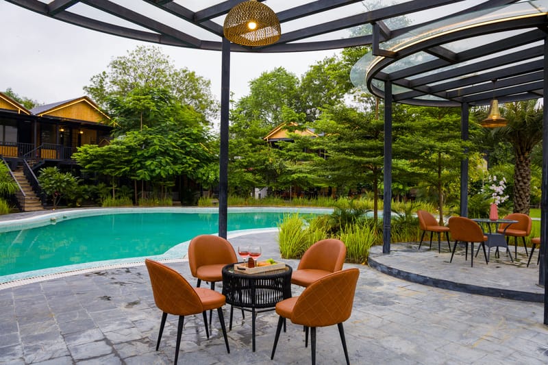 Raha Farms | 4-BHK Pet-friendly Villa with Private Pool, Restaurant, Shared Pool, Game Zone, & Gym on 5.5-Acre Land – photo 36