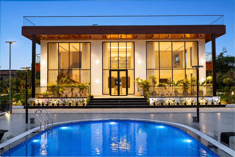 ASK Farms | Refined 4-BHK villa with Theatre Lounge, Pool & Fire BBQ Deck  – photo 6