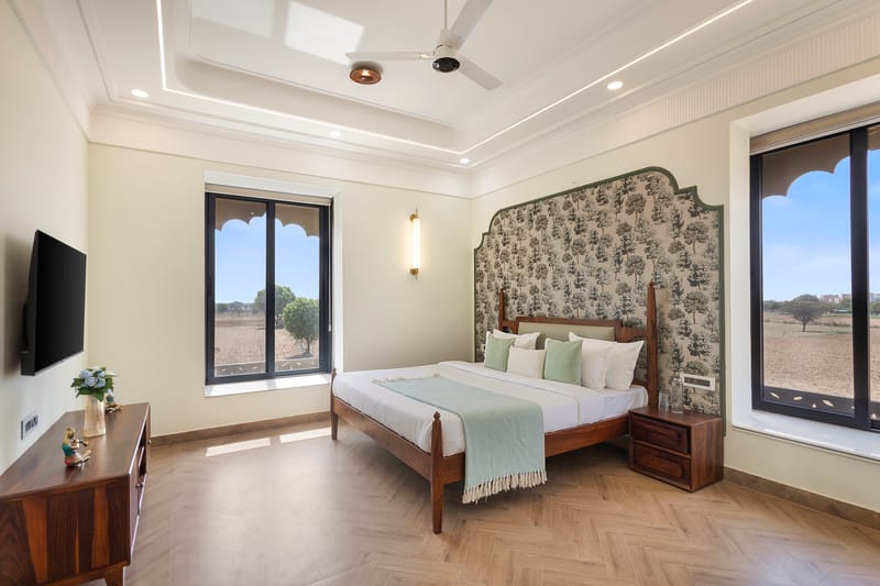 Nirvana Farms |  Heritage-Style 5-BHK Farmhouse with Private Pool, Lounge Area and Garden – photo 20