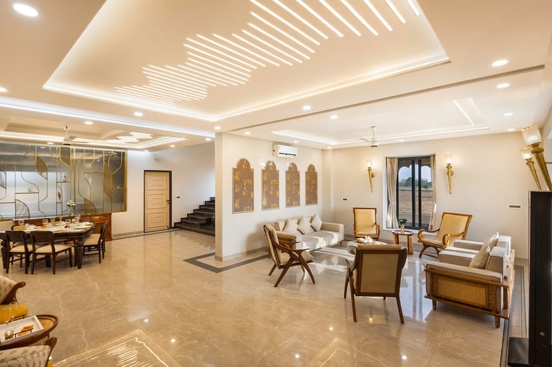 Nirvana Farms |  Heritage-Style 5-BHK Farmhouse with Private Pool, Lounge Area and Garden – photo 9