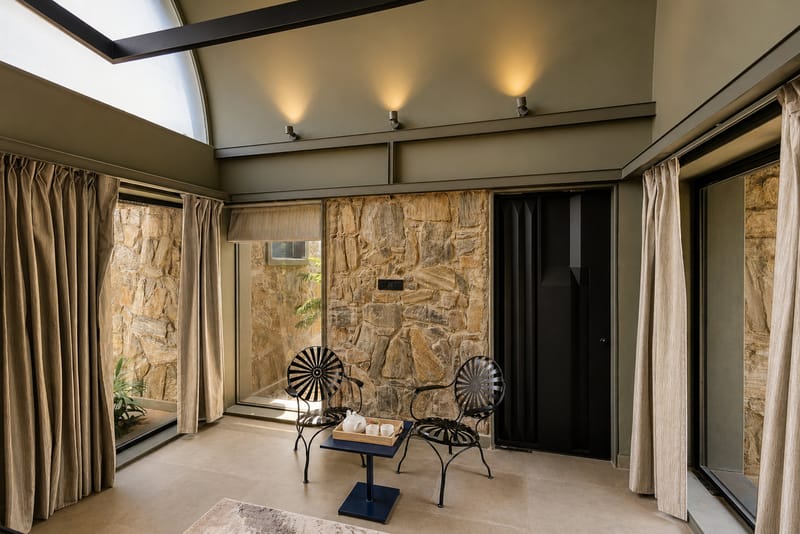 Fernwood | 6-BHK Stone-Clad Estate with Bamboo Cottages, Private Pool, Gazebo & Terrace Garden – photo 27