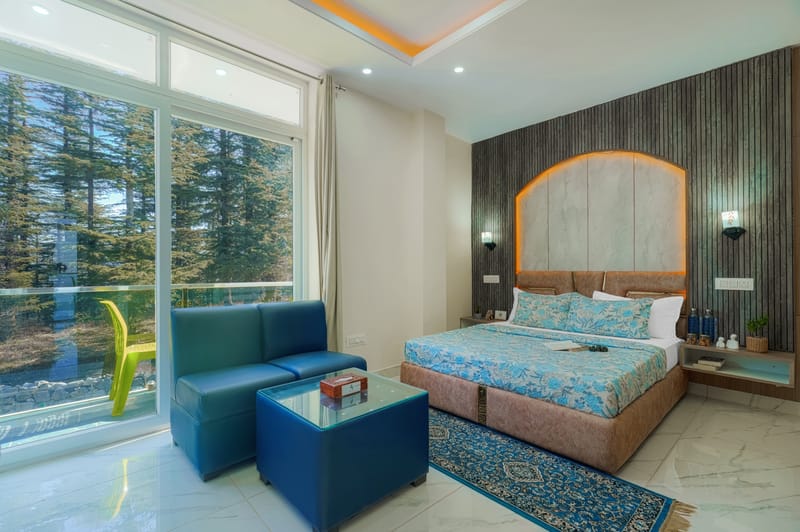 The Ridgeview Retreat Olivia | Pet-friendly Room with Private Balcony, Common  Lounge & Restro | Close to Naldehra – photo 13