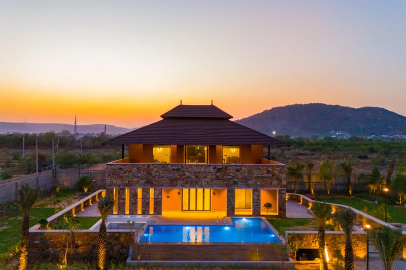 The Kanota Retreat | 4-BHK Villa Near Kanota Dam With Private Pool & Stunning Hill Views – photo 2