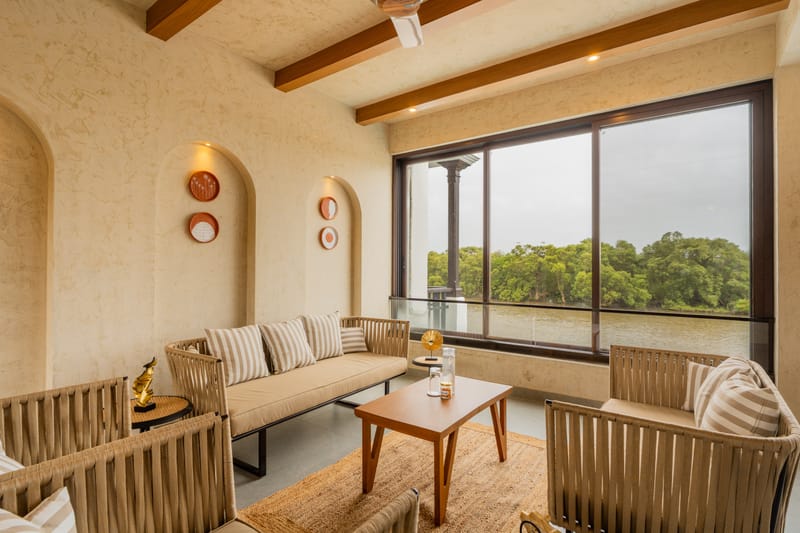 Villa Riviere | Private Riverfront Estate with 6-BHK & 3-BHK, 2 Infinity Pools, Lift, Lounge Area & Kids' Room | 3 Km from Candolim – photo 7