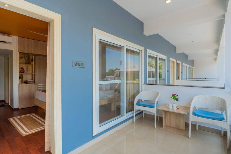 Gracias Aquora | 1-Room Retreat With Private Balcony, Shared Pool, & Restros, Close to Ashvem Beach – photo 28