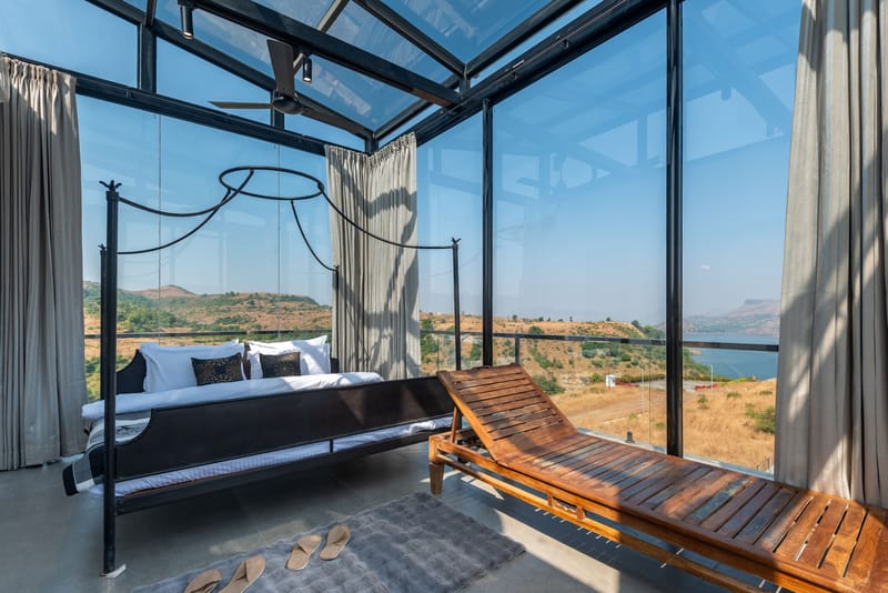 White House | 4-BHK Villa With panoramic Hill Views, Glass Room, Outdoor Pool & Dam nearby – photo 9
