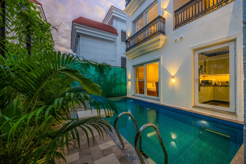 Mistwood Villa | Serene 4 BHK Retreat with Private Pool, Terrace Lounge, Elegant Living Spaces & Outdoor Seating – photo 8