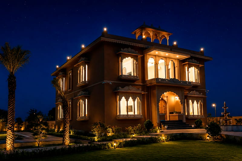 Nirvana Farms |  Heritage-Style 5-BHK Farmhouse with Private Pool, Lounge Area and Garden – photo 28