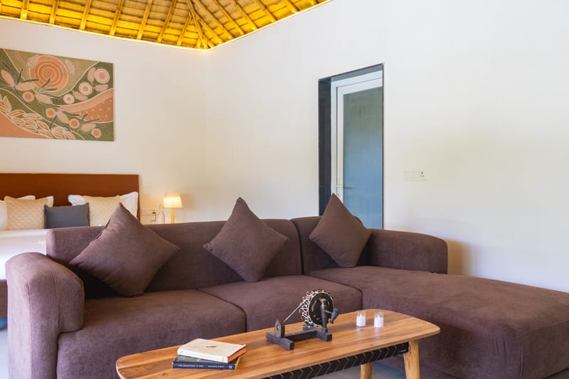 Kimaya Kove | Hut-Style Cottage with Open-Air Shower, Shared Pool, Restaurant, and Garden in Boutique Resort – photo 8