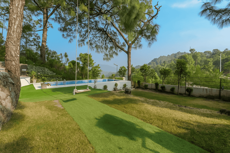 Stars and WindSongs | 1 Hilltop Suite with Shared Pool, Bonfire, Game Zone, Alfresco Dining & Relaxing Garden Spaces – photo 6