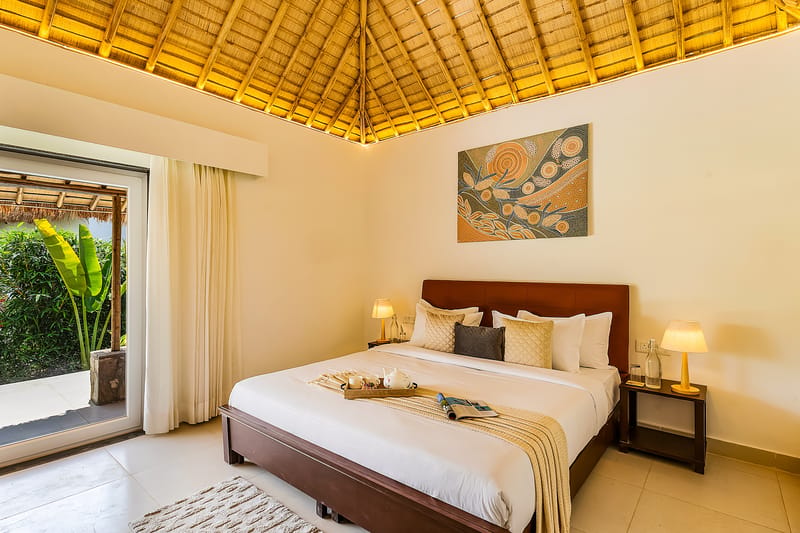 Kimaya Kove | Hut-Style Cottage with Open-Air Shower, Shared Pool, Restaurant, and Garden in Boutique Resort – photo 4