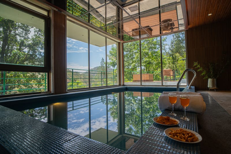 Blushing Pines Retreat | Stunning 3-BHK Hillside Villa with Attic, Indoor Pool & Outdoor lounge  – photo 9