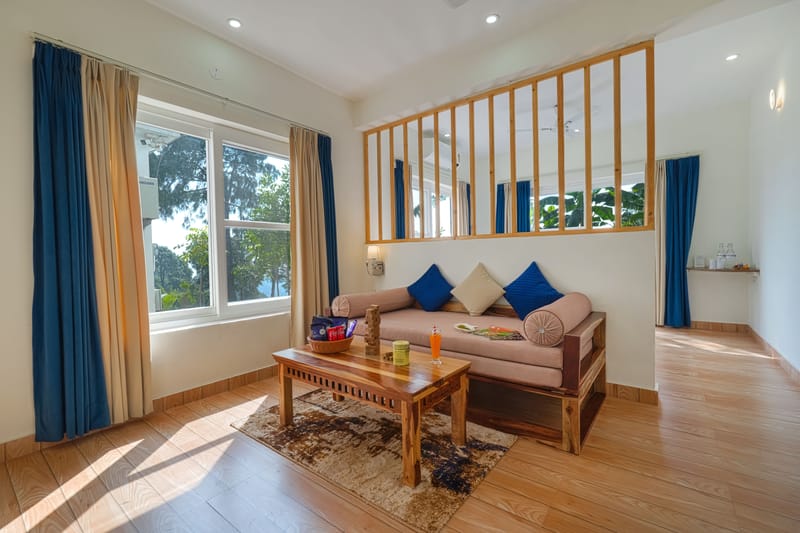 Stars and WindSongs | 1 Suite with Summer Pool, Private Balcony, Garden, Games, Restro & Hill Views – photo 20