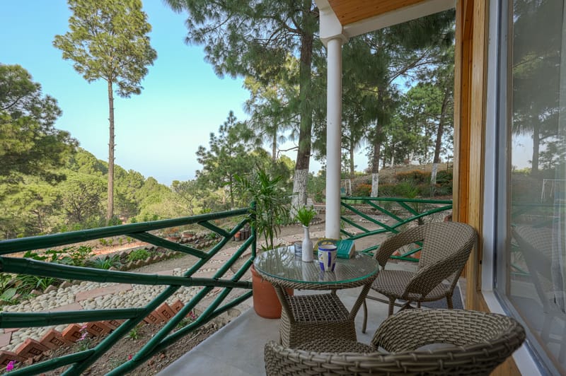 Pine View Resort | Pet-friendly Hilltop 1-Suite With Garden-Facing Balcony, Rooftop lounge, Restro & Game Zone – photo 15