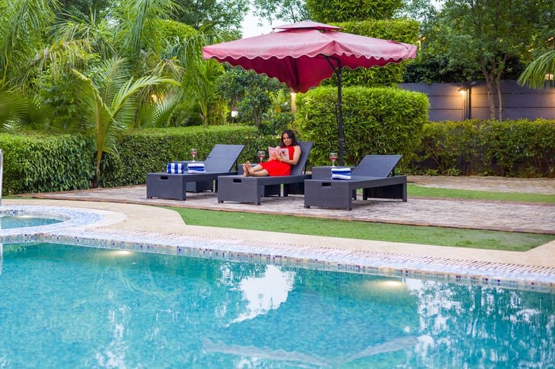 Raha Farms | 4-BHK Pet-friendly Villa with Private Pool, Restaurant, Shared Pool, Game Zone, & Gym on 5.5-Acre Land – photo 34